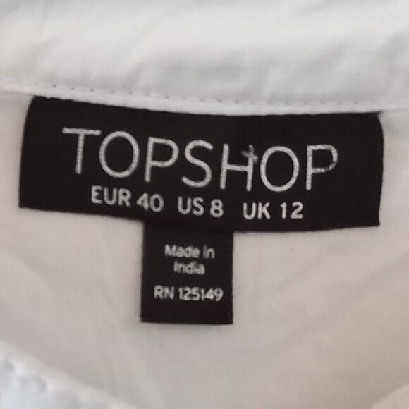 TOPSHOP embroidered ruffled blouse - Picture 2 of 16